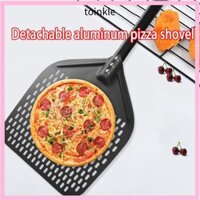 Tinkle Xẻng Pizza Nhôm, Thìa Mái Chèo Pizza Lớn 12 / 14 inch, Có Thể Tháo Rời Với Tay Cầm Dài Bánh Pancake Pizza Turner Pizza Quay Peel