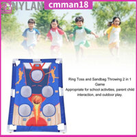 TinyLand Cornhole Set Phối hợp mắt tay Giáo dục Trò chơi ném vòng in rõ ràng với nhẫn cho bãi cỏ