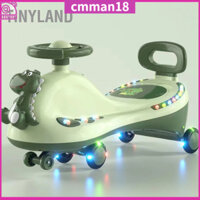 TinyLand Lắc Xe Ô Tô Đa Năng Bánh Yên Tĩnh Âm Nhạc Hiệu Ứng Ánh Sáng Đi Ngoài Trời Trên Đồ Chơi Dành Cho Trẻ Em