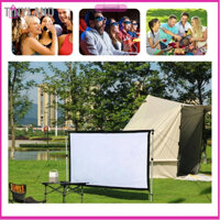 TinyLand Màn hình máy chiếu 16:9 có móc HD phim ngoài trời trong nhà không nhăn thể gập lại cmman