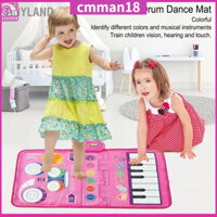 TinyLand Thảm trống piano cảm ứng 2 trong 1 Giáo dục sớm nhảy gấp di động cho trẻ em