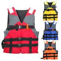 Tinysiry Áo phao có thể điều chỉnh an toàn Vải Oxford Áo phao nhẹ để bơi lội