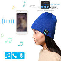 Tinysiry Bluetooth Tai Nghe Nhạc Dệt Kim Mũ Mùa Đông Không Dây Unisex Beanie Nắp Tai Nghe