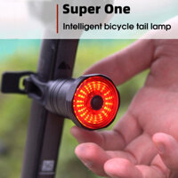 [Tinysiry] Đèn cảnh báo xe đạp thông minh Tự động hút phanh nhạy cảm chống nước Đèn hậu xe đạp cho MTB