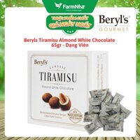 Tiramisu Almond White Chocolate 65g Beryl's - Socola truyền thống hấp dẫn với bột phô mai kem Ý mascarpone