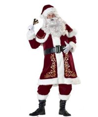 TISEA Adult Santa Claus Christmas Suit Costume Set Party Cosplay