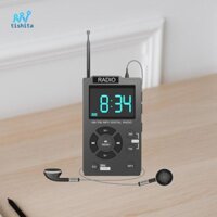 Tishita AM / Radio, Pocket Radio, Đài phát thanh nhỏ, Màn hình USB Máy nghe nhạc MP3 Đài phát thanh cá nhân, để đi bộ, văn phòng, cắm trại, đi bộ đường dài,