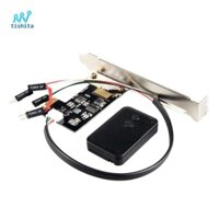 Tishita Mini PCI-E Máy tính để bàn Điều khiển từ xa Công tắc khởi động lại không dây Bật / Tắt, Hỗ trợ