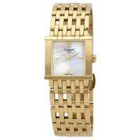 Tissot T02.5.181.85 Six-T Mother of Pearl Dial Gold-Tone Ladies Watch