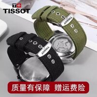 Tissot Tissot 1853 Dây Nylon T116 Tốc Độ Chi T125 Tốc Độ Dare Đen Samurai Vải Dây Đeo Đồng Hồ Nam 22mm
