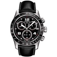 Tissot V8 T039.417.16.057.02 Black Chronograph Dial Leather 43mm