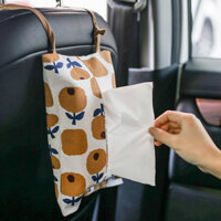 Tissue Bag Car Chair Back Drawing Paper Bag Fabric Cute Household Tissue Box Hanging Car Car decorations WEPD