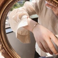 (Titan) B21 Vòng Tay Nữ Lắc Tay Nữ Titan Thiết Kế Hàn Quốc Lá Mạ Vàng Xinh Đẹp Sang Dễ Thương Ring House