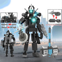 Titan Màn Hình Tương Thích Với Toilet Man Lego Khối Xây Dựng Thần Chiến Tranh Audioman vs TV Man Lắp Ráp Đồ Chơi Bé Trai