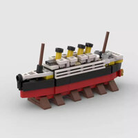 Titanic Khối Xây Dựng Bánh Xe Biển Tàu Du Lịch Lắp Ráp Đồ Chơi Mô Hình Tương Thích Lego moc Hạt Nhỏ Đồ Trang Trí Bé Trai Bé Gái Quà Tặng