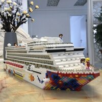 Titanic khối xây lắp ráp tàu tương thích với Lego vi hạt Star Dream tàu du lịch đồ chơi đồ chơi người lớn