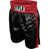 Title Boxing Professional Boxing Trunks Black/Red