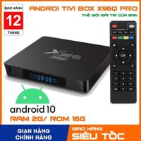 Tivi BOX Android 10.0 X96Q  lõi tứ 4k 2.4g hỗ trợ Wifi/Netflix/Youtube Android Tivi box đầu mạng smart tivi box