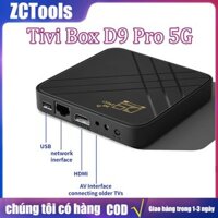 Tivi Box D9 Pro 5G Android 10.0 5G/2.4Gwifi 8GB + 128GB S905L Kèm Phụ Kiện