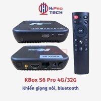 Tivi Box Giọng Nói Kbox S6 4G+32G, Bluetooth, Android Tv 13, Bắt Sóng Khỏe, Ổn Định - H2pro Tech