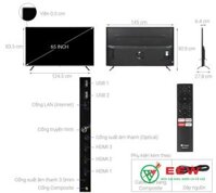 Tivi Casper 65 inch Android 9.0 4K HDR 65UG6000