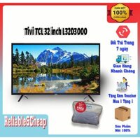 Tivi giá rẻ 32 inch TCL L32D3000, tích hợp đầu thu KTS DVBT-2, màn hình HD, Hỗ trợ nhiều cổng kết nối, hàng chính hãng.