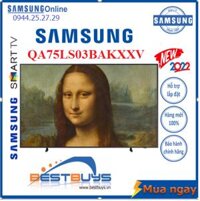 Tivi Khung Tranh QLED Samsung 4K 75 inch The Frame  QA75LS03B Mới 2022