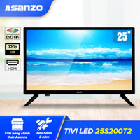 Tivi LED HD 25 Inch Asanzo 25S200T2 (HDMI VGA AV Truyền Hình Số Mặt Đất Âm Thanh Vòm Ảo Dolby) - Tivi Gía Rẻ Hàng Mới 100% Chính Hãng Bảo Hành 2 Năm