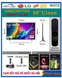 Tivi LG 50 inch QNED 4K 50QNED80TSA Mới 2024 Có Giá Rẻ Nhất