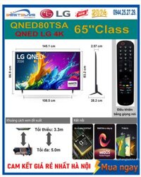 Tivi LG 65 inch QNED 4K 65QNED80TSA Mới 2024 Có Giá Rẻ Nhất