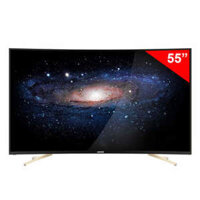 Tivi màn hình cong Asanzo SU55S6 Smart 4K, màn hình 55 inch