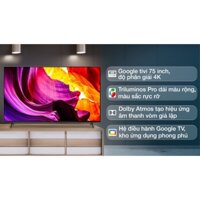 Tivi Sony 4K 75 inch KD-75X80K mới 2022