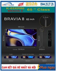 Tivi Sony 65 inch OLED 4k Bravia8 K-65XR80 [2024]