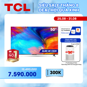 Google Tivi TCL 4K 50 inch 50C635