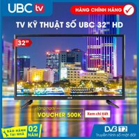 Tivi UBC HD 32inch DVB-T2 (đen) Model: 32P700S Bảo hành 2 năm tại nhà free-ship tòan quốc công nghệ dò kênh tự động Free-to-Air âm thanh Dolby LazadaMall