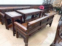 TK53 Bộ Trường Kỷ Gỗ Gụ 4 Món ( Chị Hiền, Hải Dương )