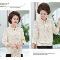 tk81020-ÁO SƠ MI TRUNG NIÊN BÈO CHẤM BI