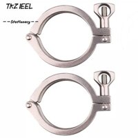 Tkzieel 2 Chiếc Tri Kẹp Cỏ Ba Lá, Thép Không Gỉ 304 2 "Vệ Sinh Ba Kẹp, Pin Đơn Ống Vệ Sinh Lắp Ferrule TC 2"