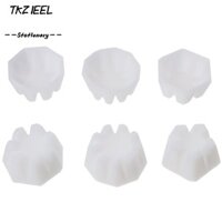 Tkzieel 6 Chiếc Cốc Đổ Hoa Silicon Trắng, 2.36 * 1.06inch Sơn Acrylic Trắng Đổ Cốc Chia, Silicon Bền Nghệ Thuật Đổ Khuôn Nhựa DIY Dụng Cụ Đổ Sơn Acrylic