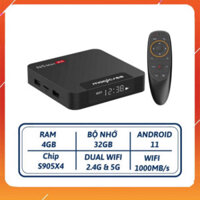 (TL) Android tivi box Magicsee N5 max X4 - Chip S905X4 , Android 11 , Ram 4GB , bộ nhớ 32GB , phiên bản 2022 - ngày hội