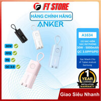 (TL) Pin sạc dự phòng kiêm củ sạc nhanh Anker 511 Powercore Fusion 30W 5000mAh A1634 bản nâng cấp của fusion A1633 - BH1