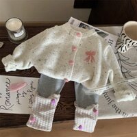 TL - Quần legging ghi gấu len cục bông(80-150)