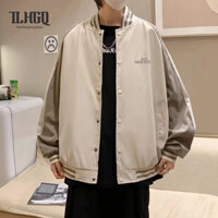 TLHGQ Áo khoác Nhật Bản dáng rộng thông thường mỏng hợp thời trang kiểu Mỹ