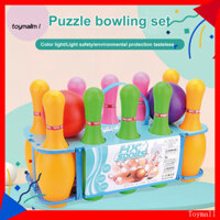 [Tm] Bộ Bowling Nhẹ Chân Bowling Đồ Chơi Vui Nhộn Và Thân Thiện Với Môi Trường Bộ Bowling Trẻ Em Với Miếng Dán Hoạt Hình Dễ Thương Hoàn Hảo Cho Cha Mẹ-Con Liên Kết Màu Sắc Sống Động Không Cho Đông Nam