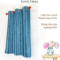 TM02 size lớn - Rèm phòng ngủ, màn che phòng, ngăn phòng - Màu xanh da trời