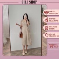 TM1921 Váy hoa nhí vintage 🍂 FREESHIP 🍂 Đầm hoa nhí dáng dài ngắn tay vải voan mát