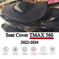 Tmax 560 Phụ Kiện Xe Máy Ghế Dành Cho Xe Yamaha T MAX 560 2024 3D Tổ Ong Lưới Bảo Vệ Đệm Nylon Lưới Vải Yên Xe