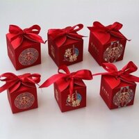 Tmda / Đám Cưới Hộp Kẹo Cưới Cổ Điển Sáng Tạo Cưới Hộp Quà Cưới Tiệc Cưới Dây Đeo Hộp Giấy Kẹo Phong Cách Trung Hoa Cưới Trở Lại Quà Tặng Hộp Kẹo
