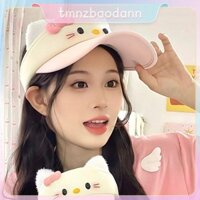 [Tmnzvv] Mũ trần dễ thương Hello Kitty Mũ bóng chày thông thường mùa hè Mềm mại ngọt ngào Y2k Bé gái Mũ chống nắng học sinh OLLM