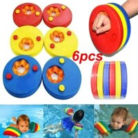 Tmoy 6 Cái / bộ Bơi Cánh Tay Phao Đĩa Bọt EVA Tay Nổi Phao Bơm Hơi Bé Bơi Vòng Tròn Nhẫn TCVN
